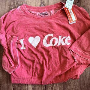 Coca Cola I Heart Coke Retro Graphic Tee Mens 2X NWT